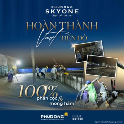 Tiến độ xây dựng Phú Đông Sky One Tuần 2 07/2024