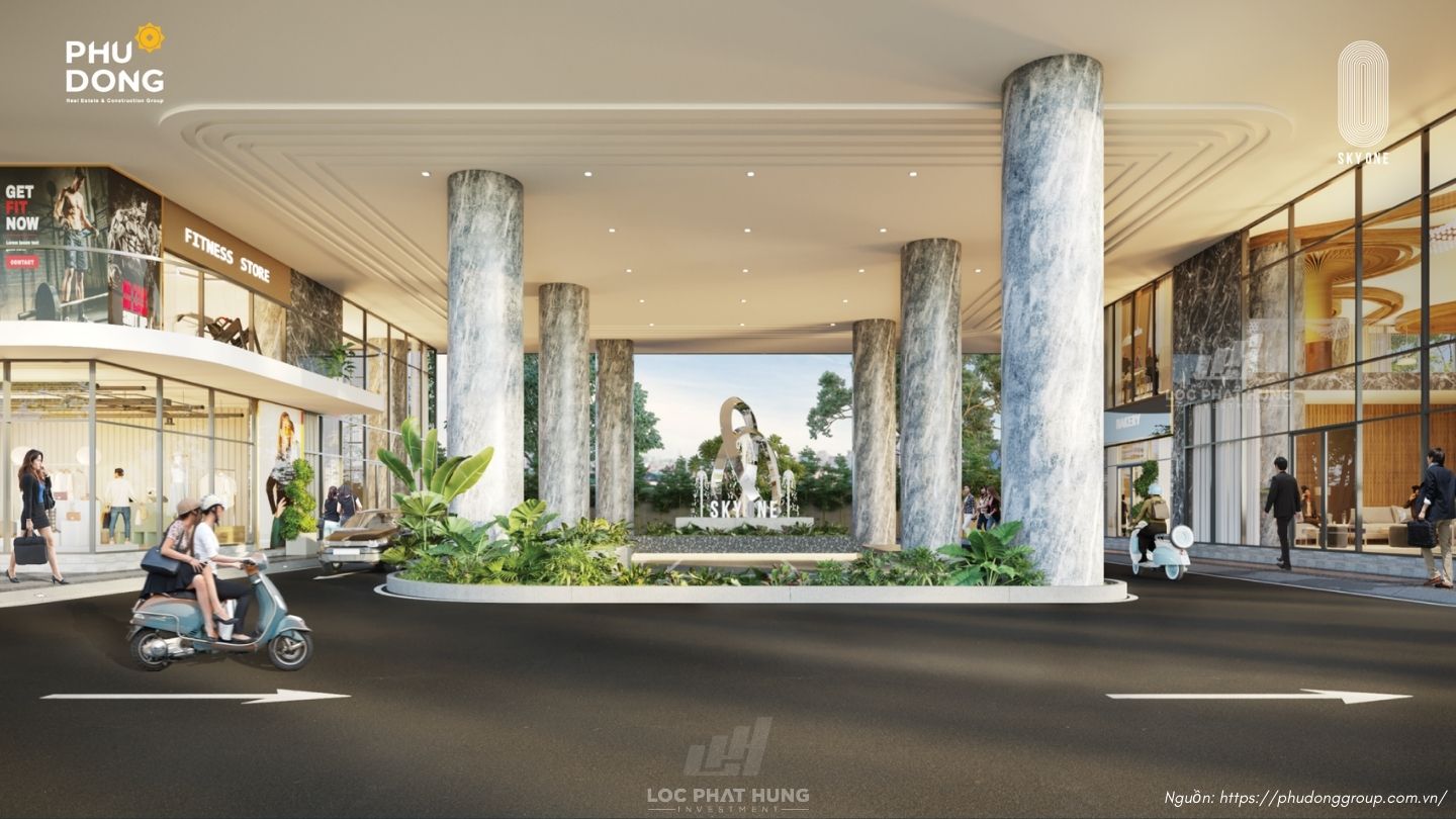 Căn Hộ Chung Cư Phú Đông Sky One Dĩ An - Không gian bên ngoài sảnh