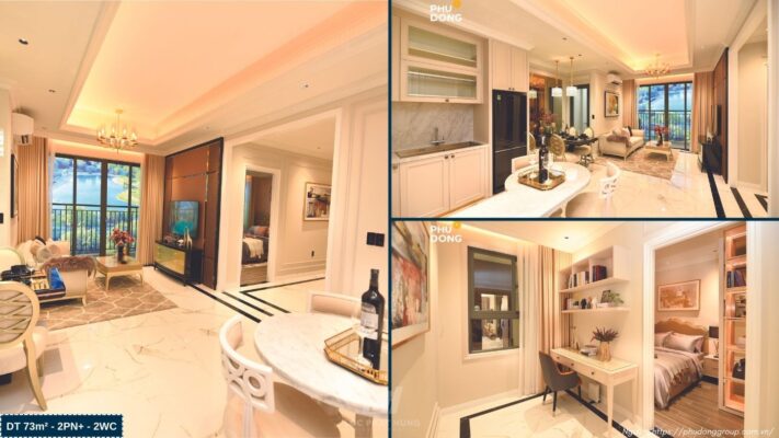 Nhà Mẫu Căn Hộ Chung Cư Phú Đông Sky One Dĩ An - Loại 72m2