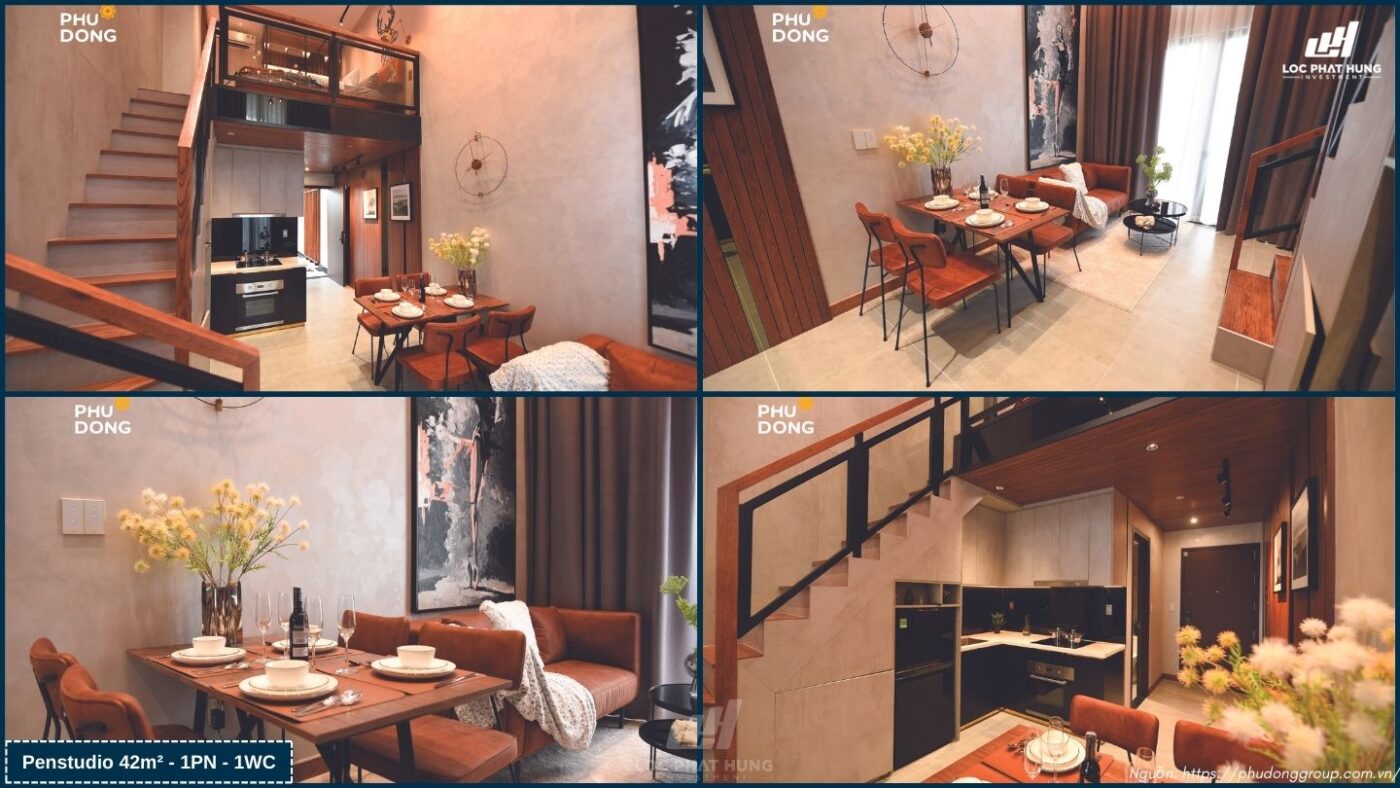 Nhà Mẫu Căn Hộ Chung Cư Phú Đông Sky One Dĩ An - Loại Duplex 29m2