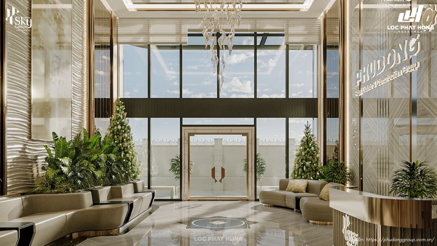 Sảnh đón căn hộ Phí Đông Sky One Dĩ An