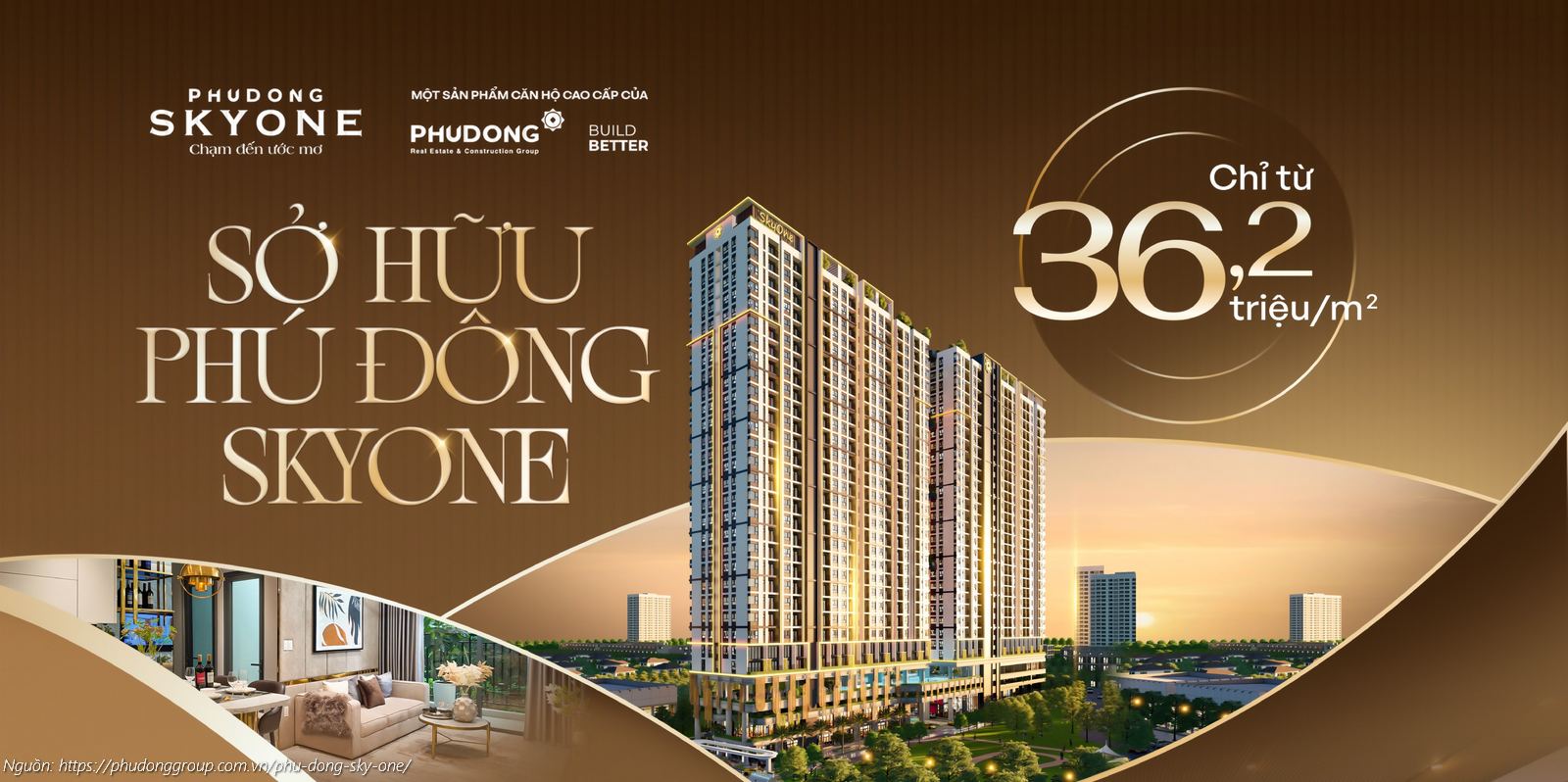 Sở hữu căn hộ Phú Đông SkyOne Dĩ An chỉ từ 36,2 triệu/m2 - Cơ hội an cư lý tưởng