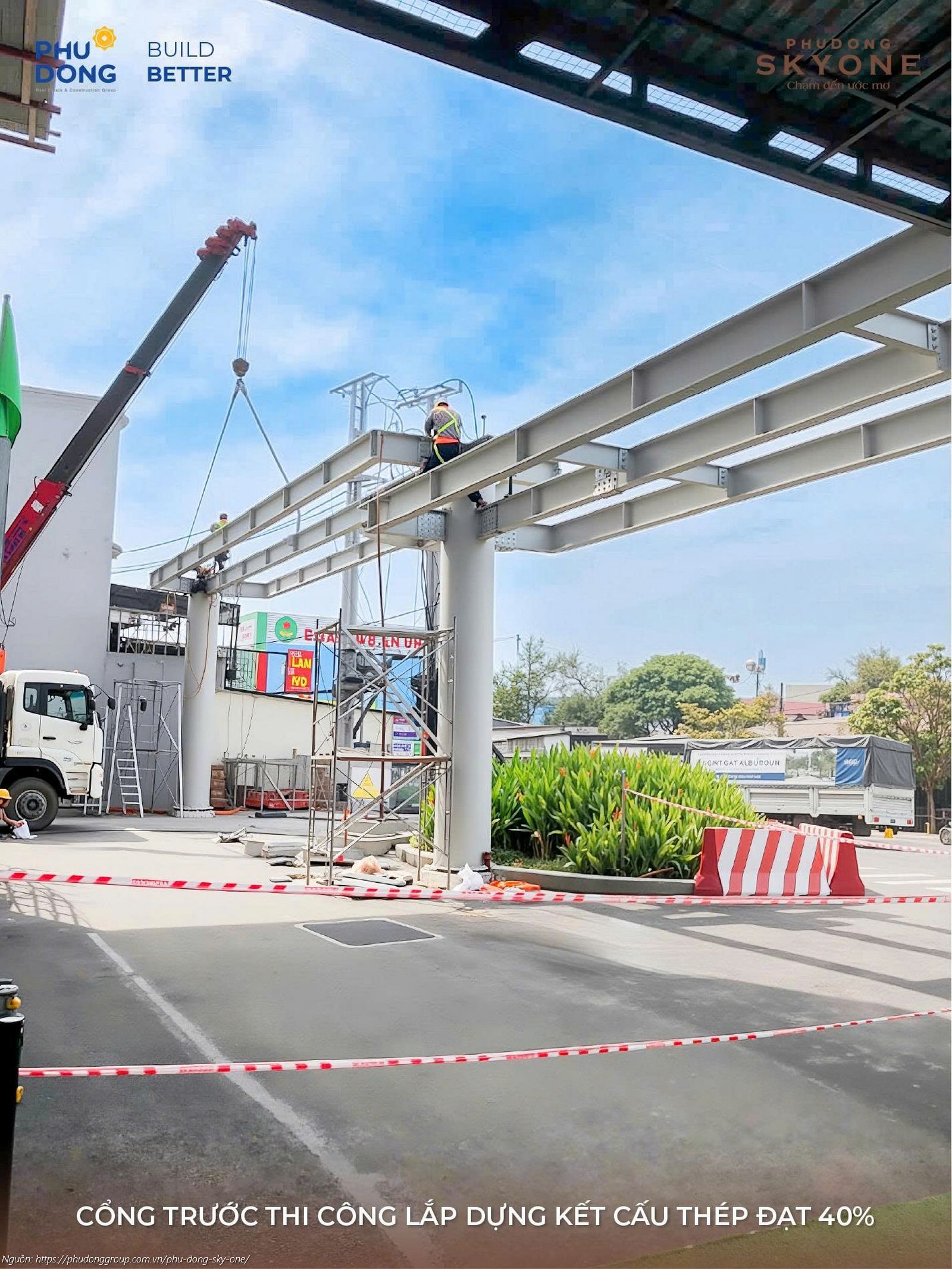 Tiến độ xây dựng dự án căn hộ chung cư Phú Đông SkyOne cập nhật mới nhất tháng 12/2025