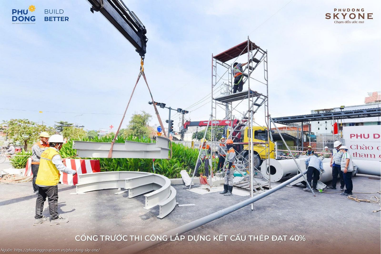 Tiến độ xây dựng dự án căn hộ chung cư Phú Đông SkyOne cập nhật mới nhất tháng 12/2025