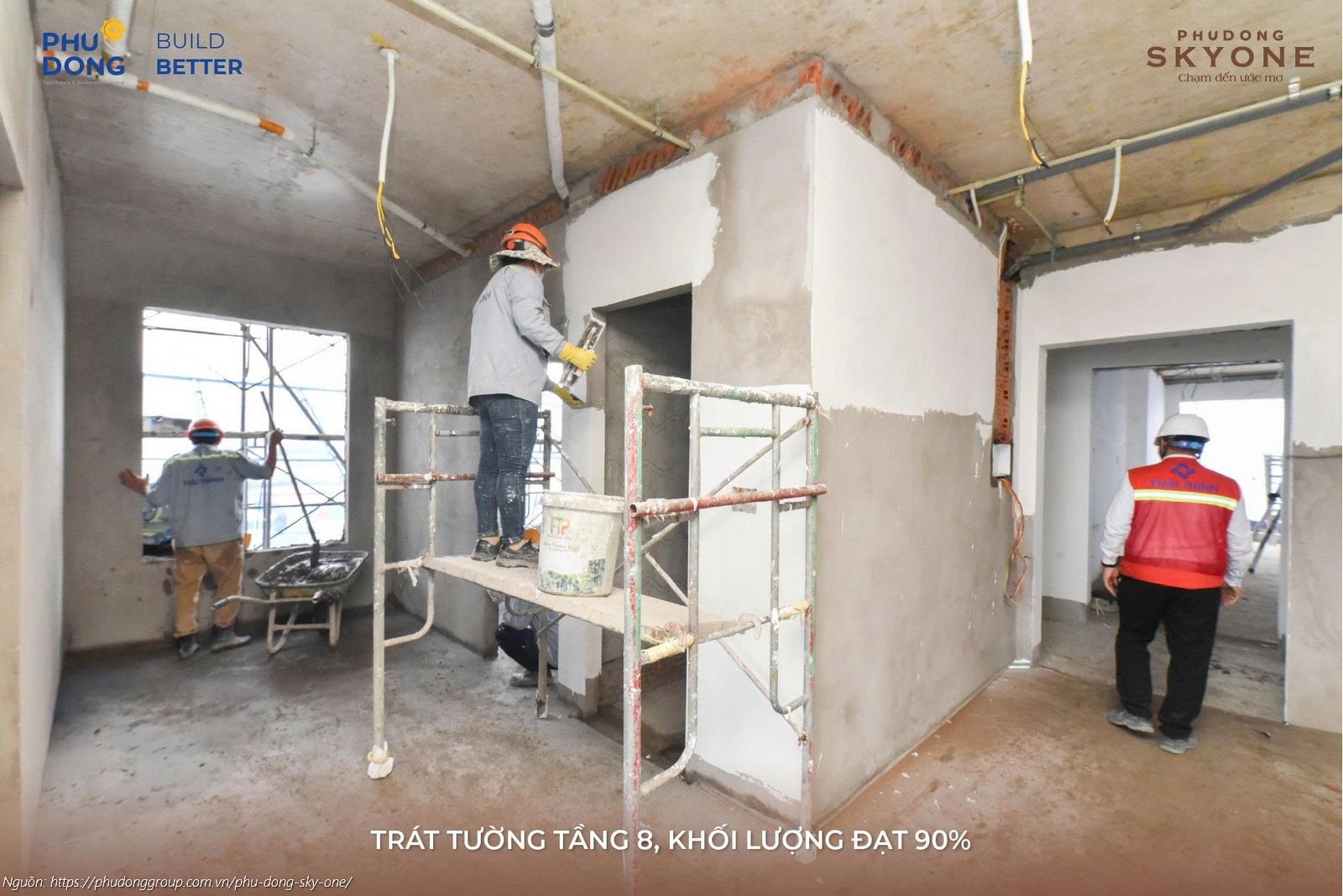 Tiến độ xây dựng dự án căn hộ chung cư Phú Đông SkyOne cập nhật mới nhất tháng 12/2025