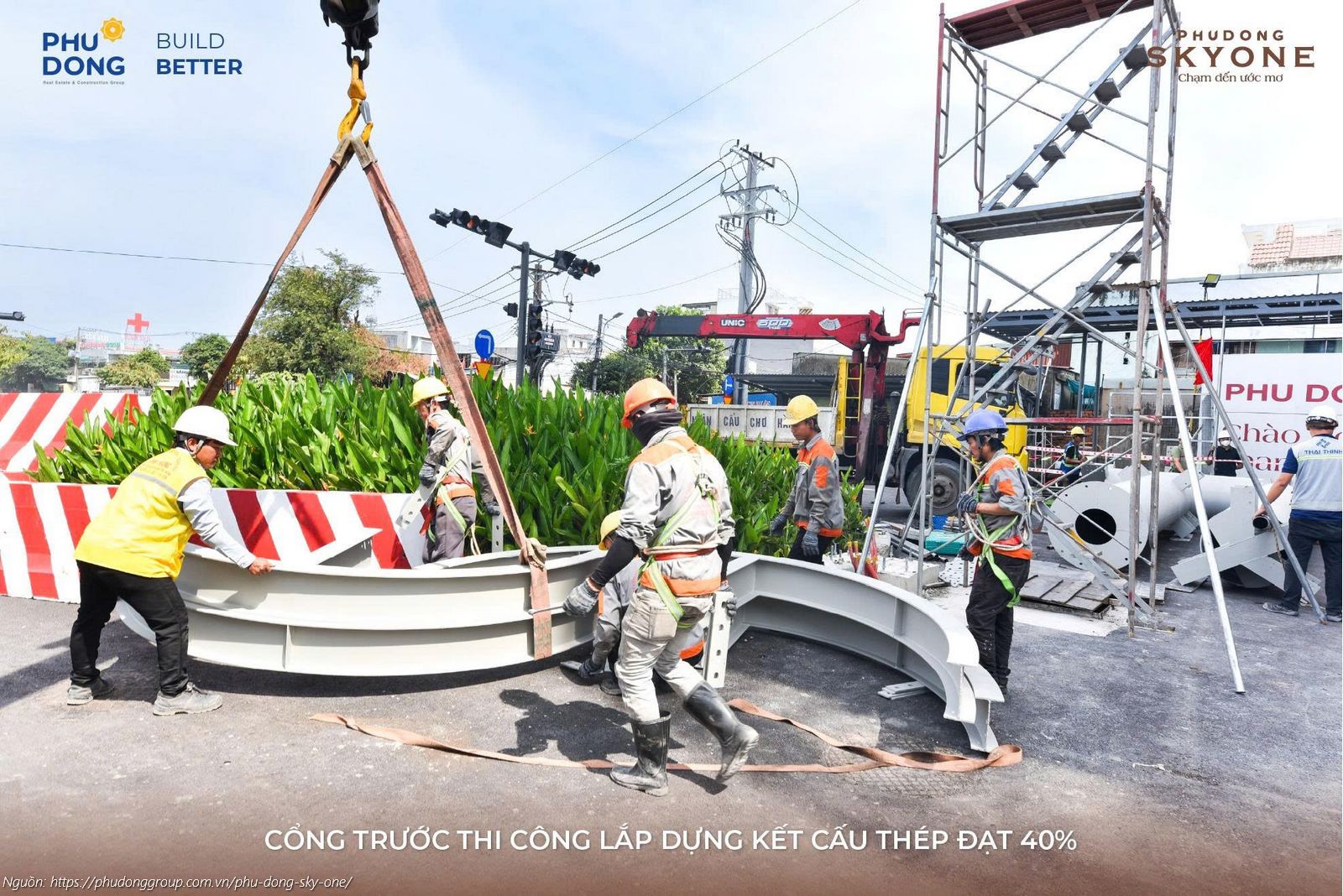 Tiến độ xây dựng dự án căn hộ chung cư Phú Đông SkyOne cập nhật mới nhất tháng 12/2025