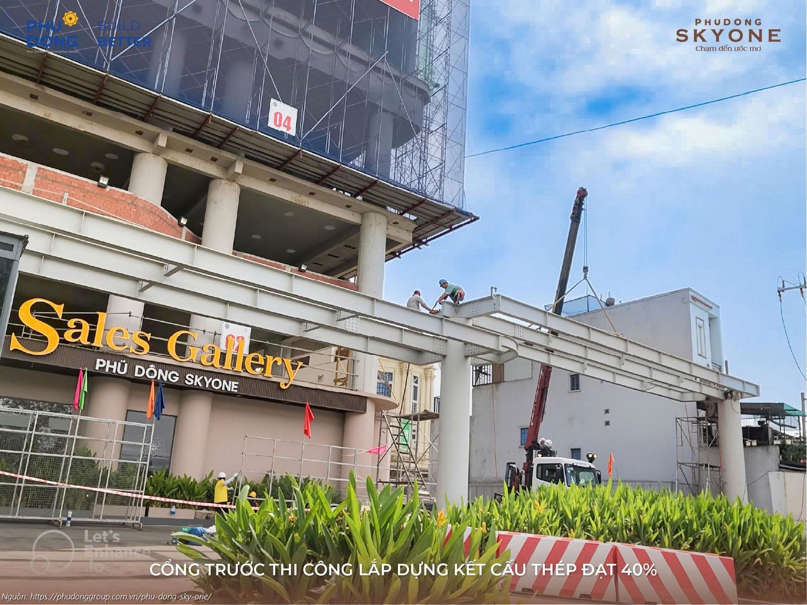 Tiến độ xây dựng dự án căn hộ chung cư Phú Đông SkyOne cập nhật mới nhất tháng 12/2025