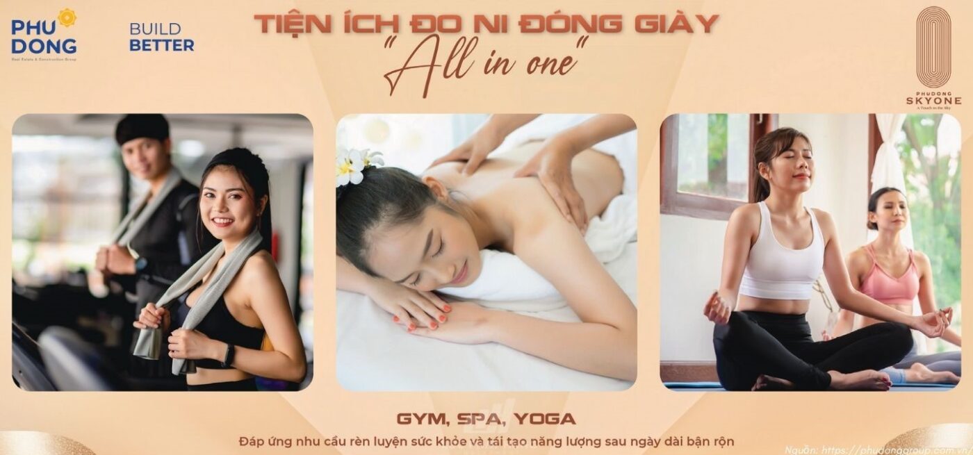 Tiện ích Căn Hộ Chung Cư Phú Đông Sky One Dĩ An - Yoga & Spa