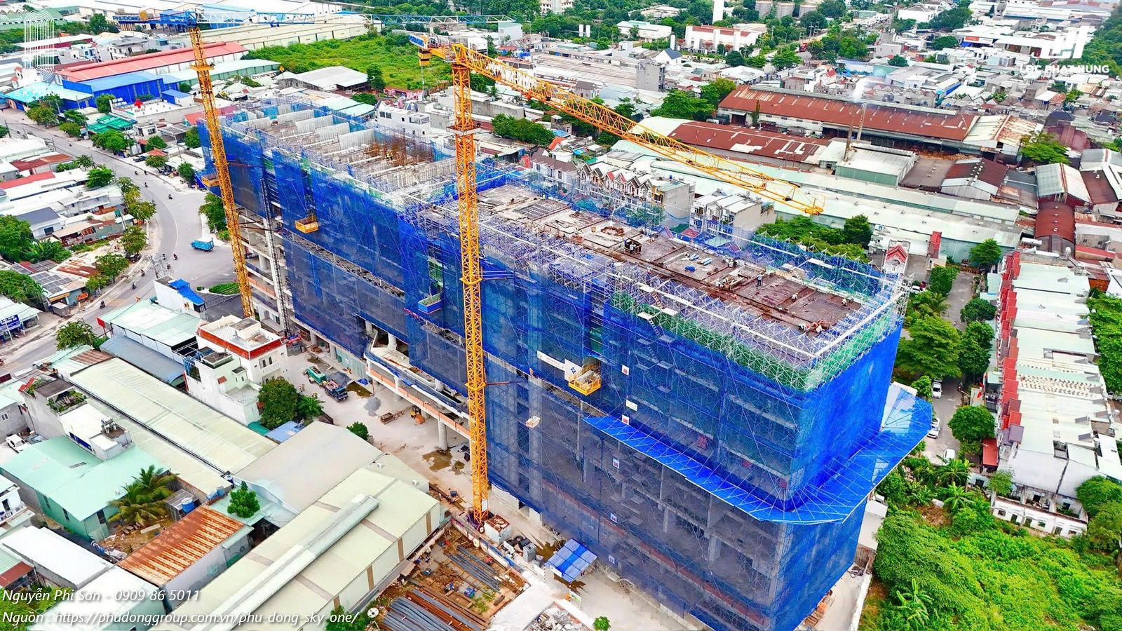 Tiến độ dự án căn hộ chung cư Phú Đông Sky One 10/09/2025