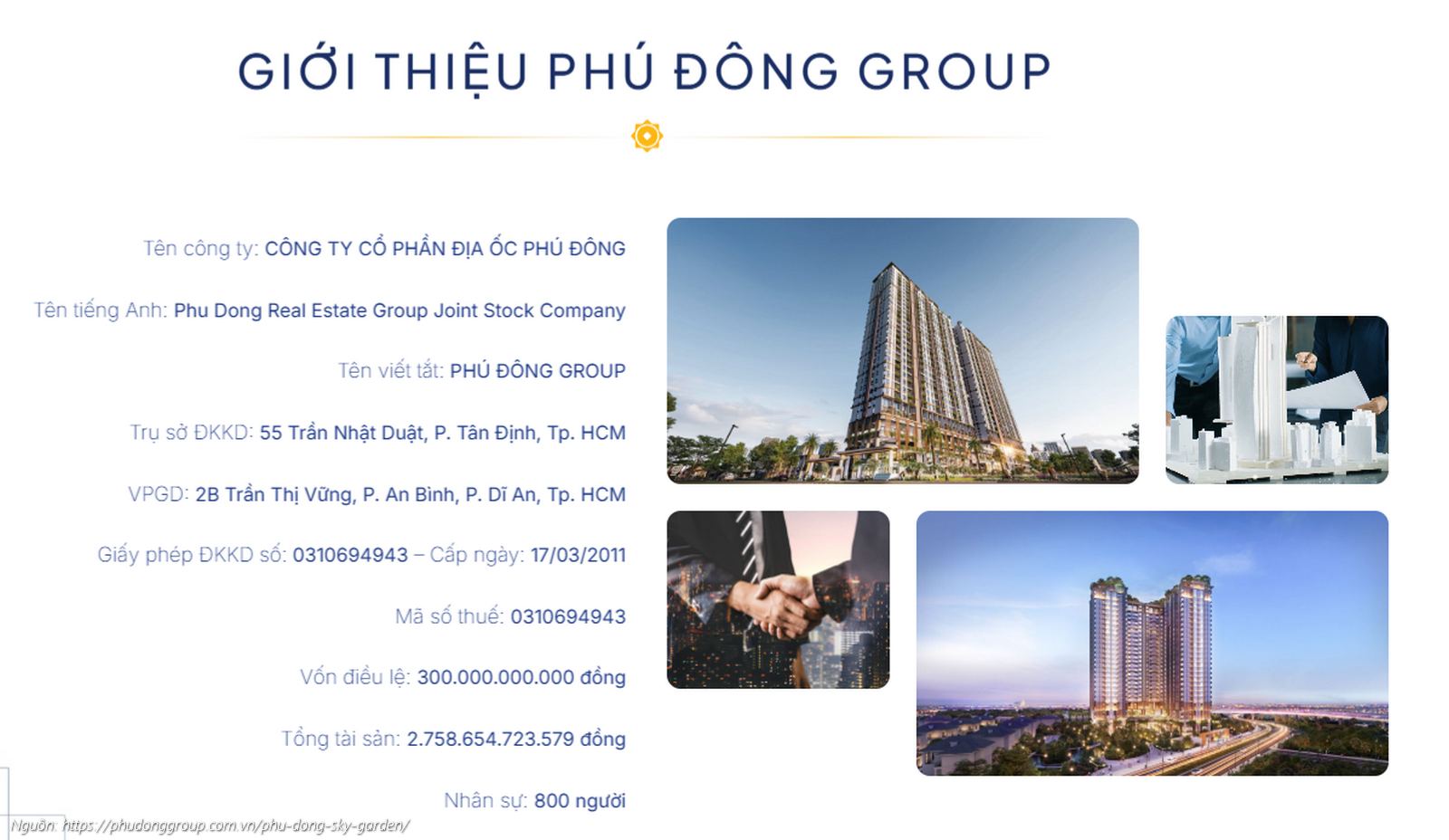 Giới thiệu Chủ đầu tư Phú Đông Group - Đơn vị phát triển dự án Phú Đông SkyOne