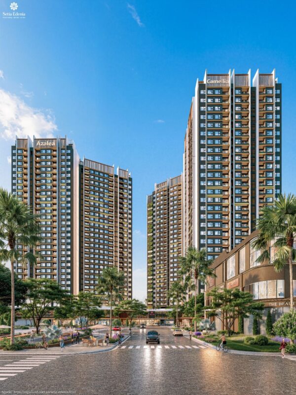 Phối cảnh tổng thể dự án căn hộ chung cư Setia Edenia, TP. HCM