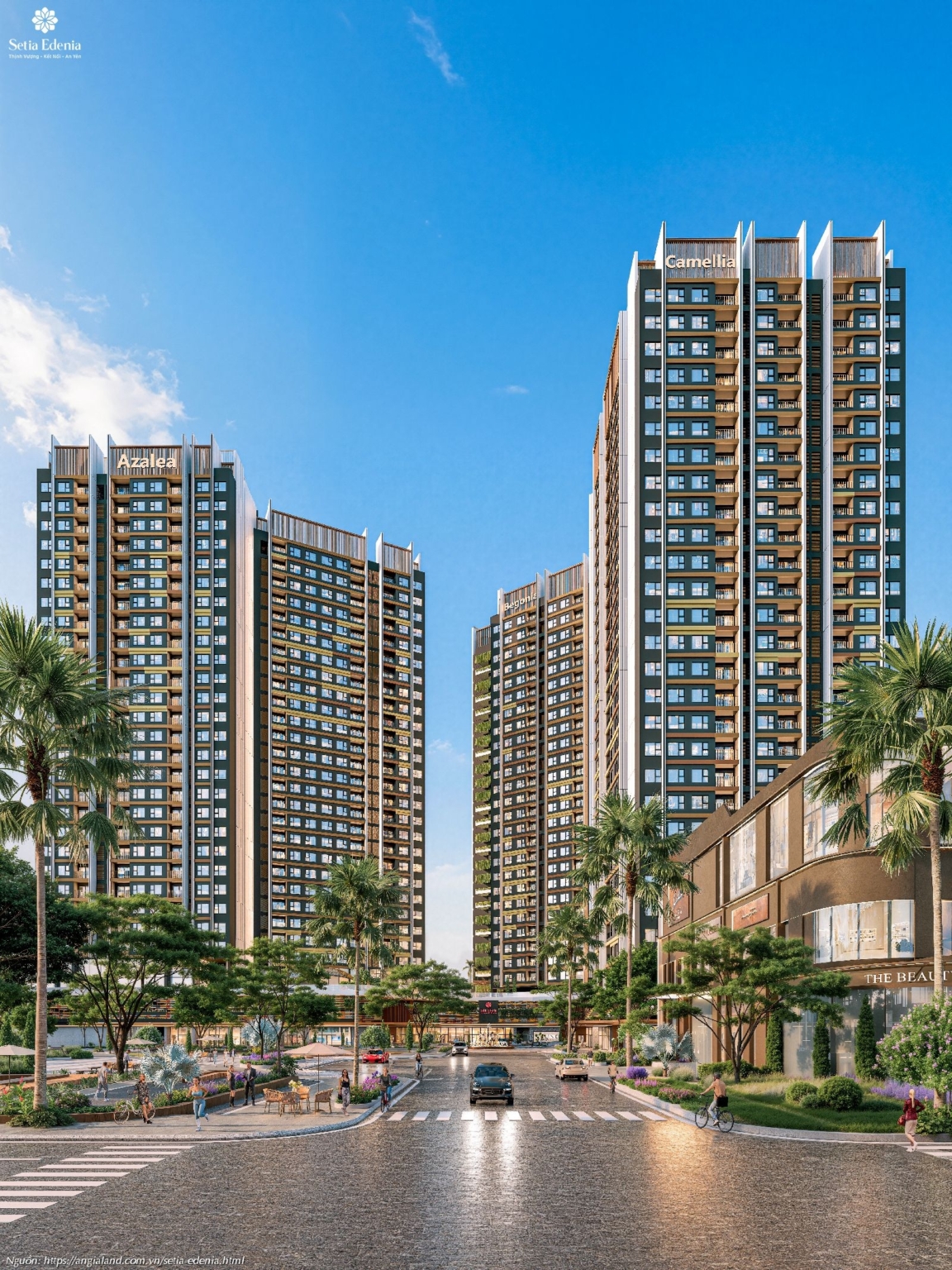 Phối cảnh tổng thể dự án căn hộ chung cư Setia Edenia, TP. HCM