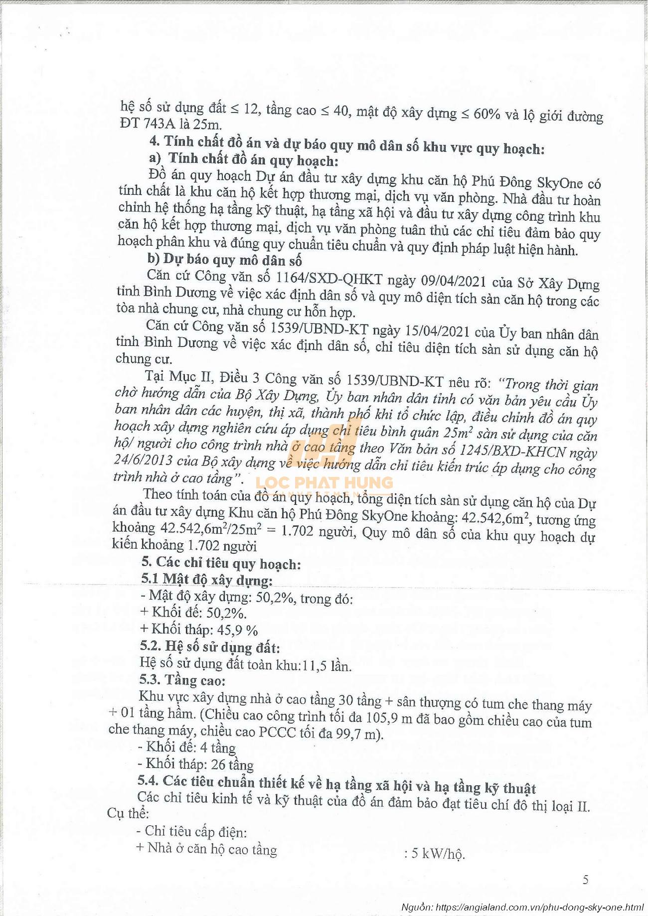 Phê duyệt quy hoạch 1/500 dự án Phú Đống Sky One