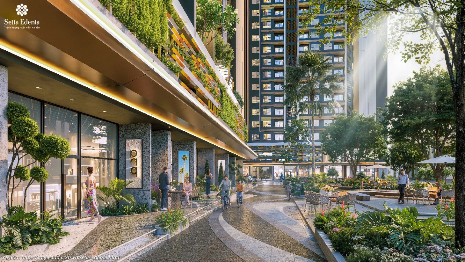 Shophouse khối đế thương mại - Tiện ích tầng trệt tại dự án Setia Edenia Lái Thiêu