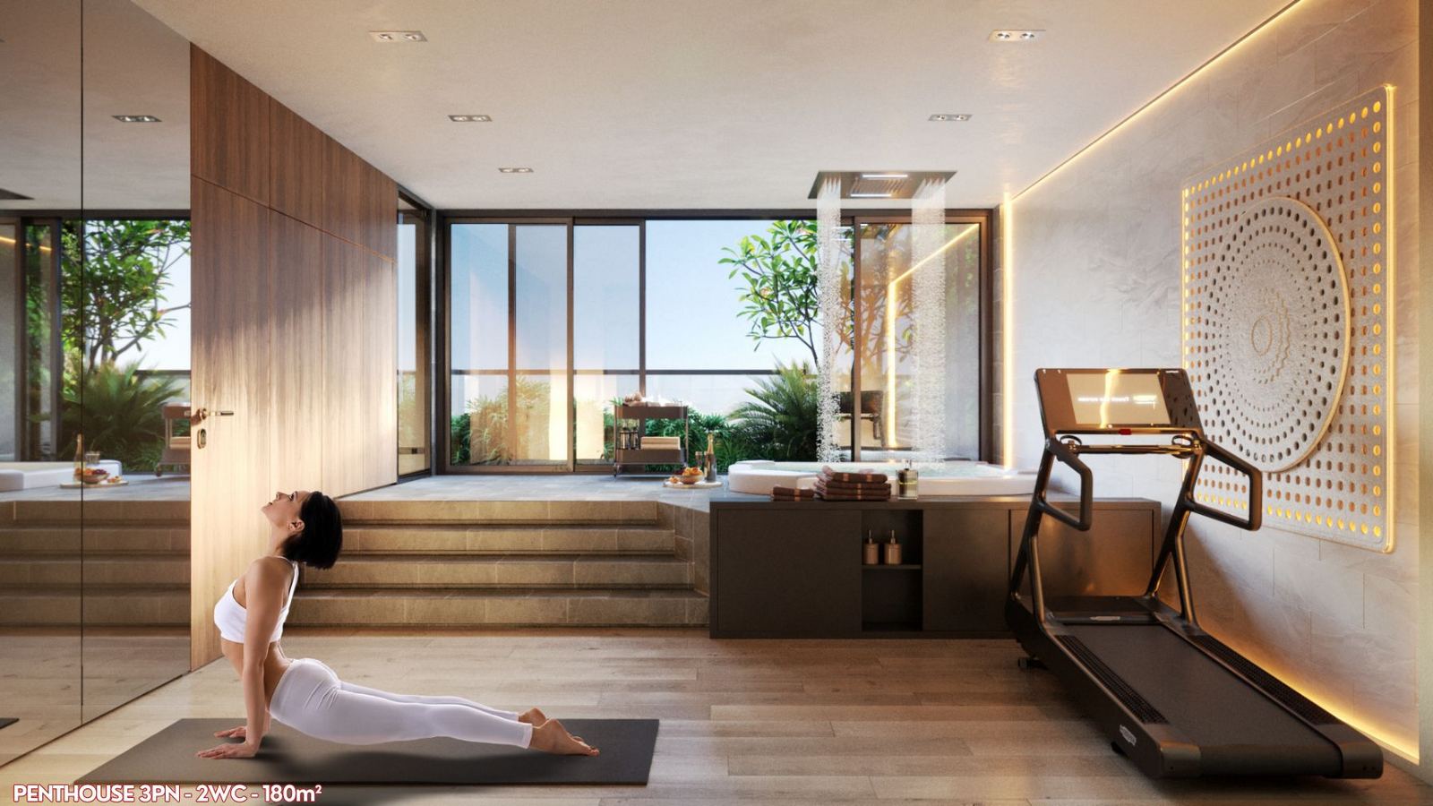 Penthouse Sky Bridge Gamuda Land diện tích 180m² (3PN - 2WC).