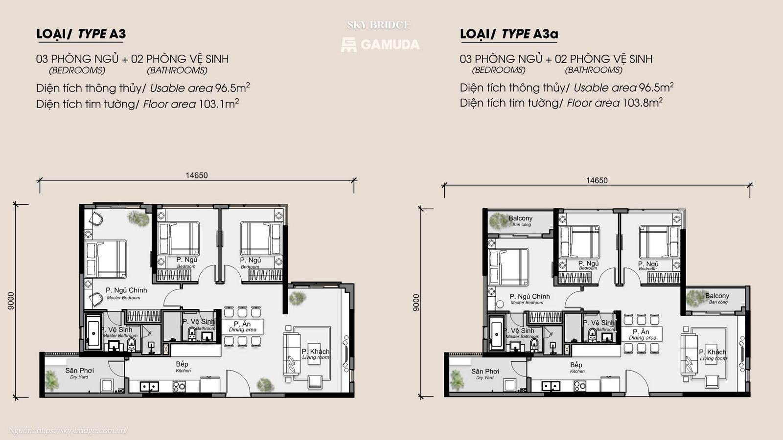 Thiết kế căn hộ phong cách hiện đại tối ưu công năng tại Sky Bridge Gamuda Land