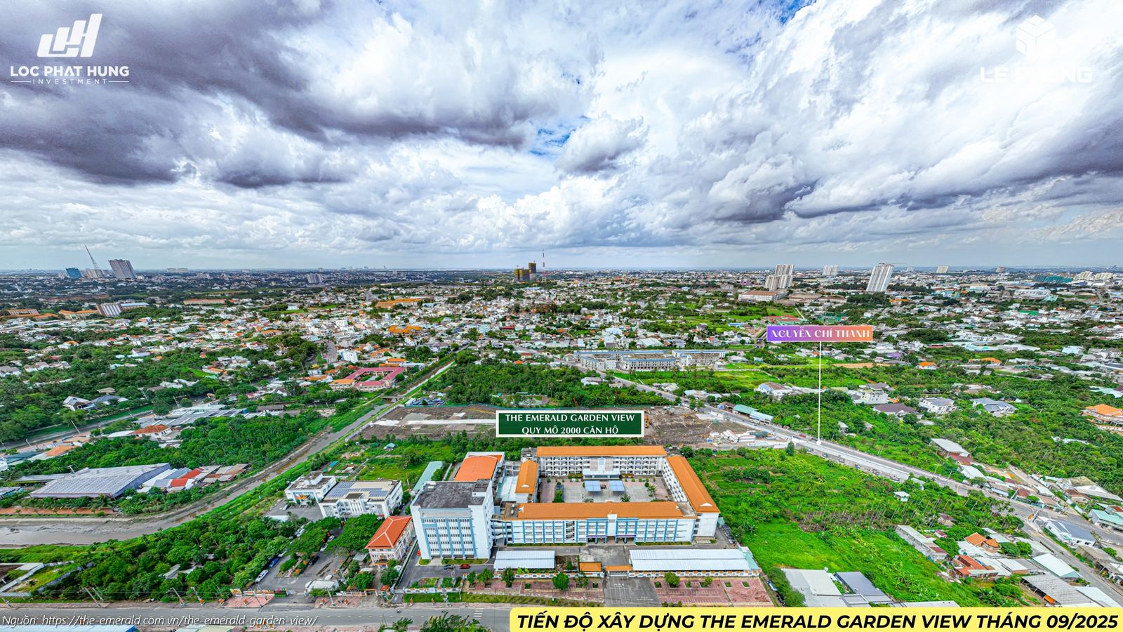 Tiến độ xây dựng dự án The Emerald Garden View Tháng 09/2025: Toàn cảnh công tác san lấp và chuẩn bị mặt bằng