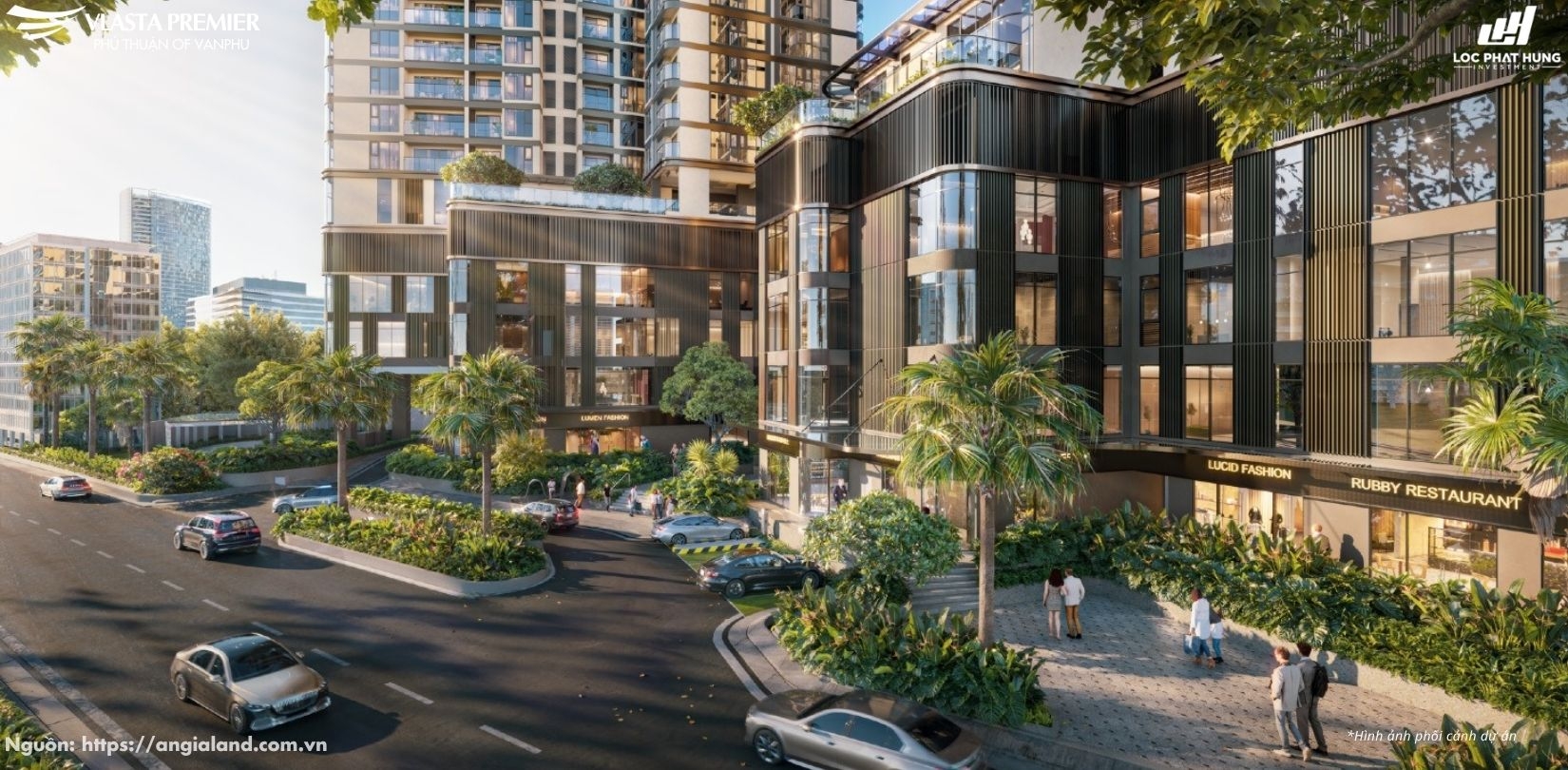 Phối Cảnh Khối Đế Thuơng Mại Vlasta Premier 