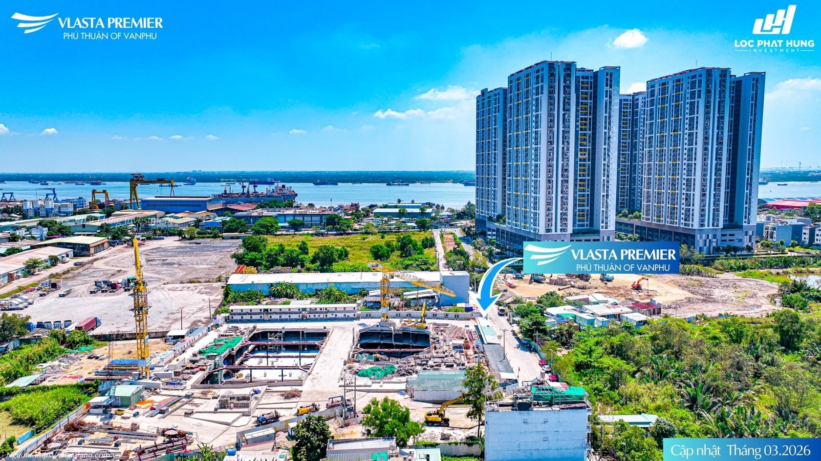 Tiến độ Vlasta Premier Tháng 03/2026 Đang Thi Công Hầm 2