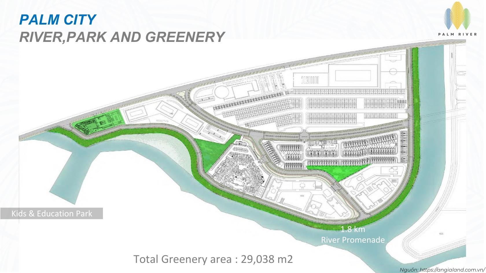 Mặt bằng tổng thể dự án căn hộ chung cư Palm River Quận 2, Phường An Phú (Nam Rạch Chiếc)