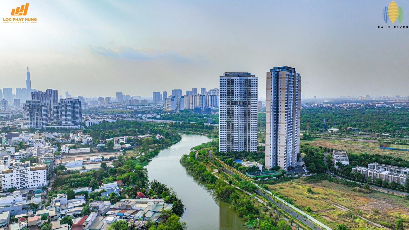 tổng thể dự án căn hộ Palm River Quận 2 Phường An Phú