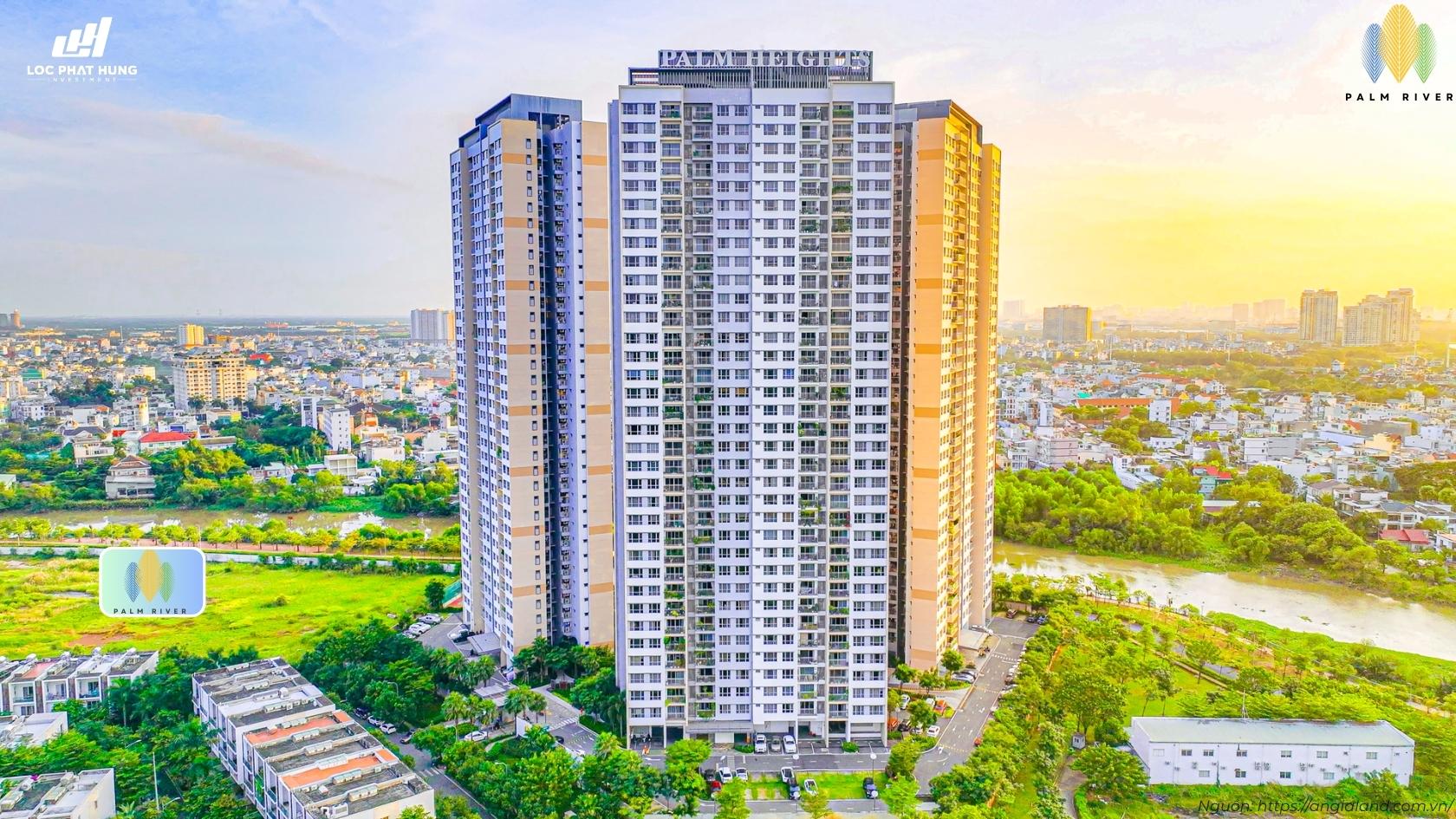 tổng thể dự án căn hộ Palm River Quận 2 Phường An Phú