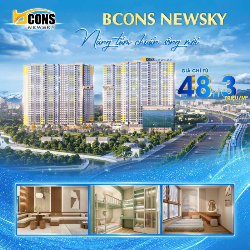 Bcons NewSky mặt tiền Quốc Lộ 13 Thuận An