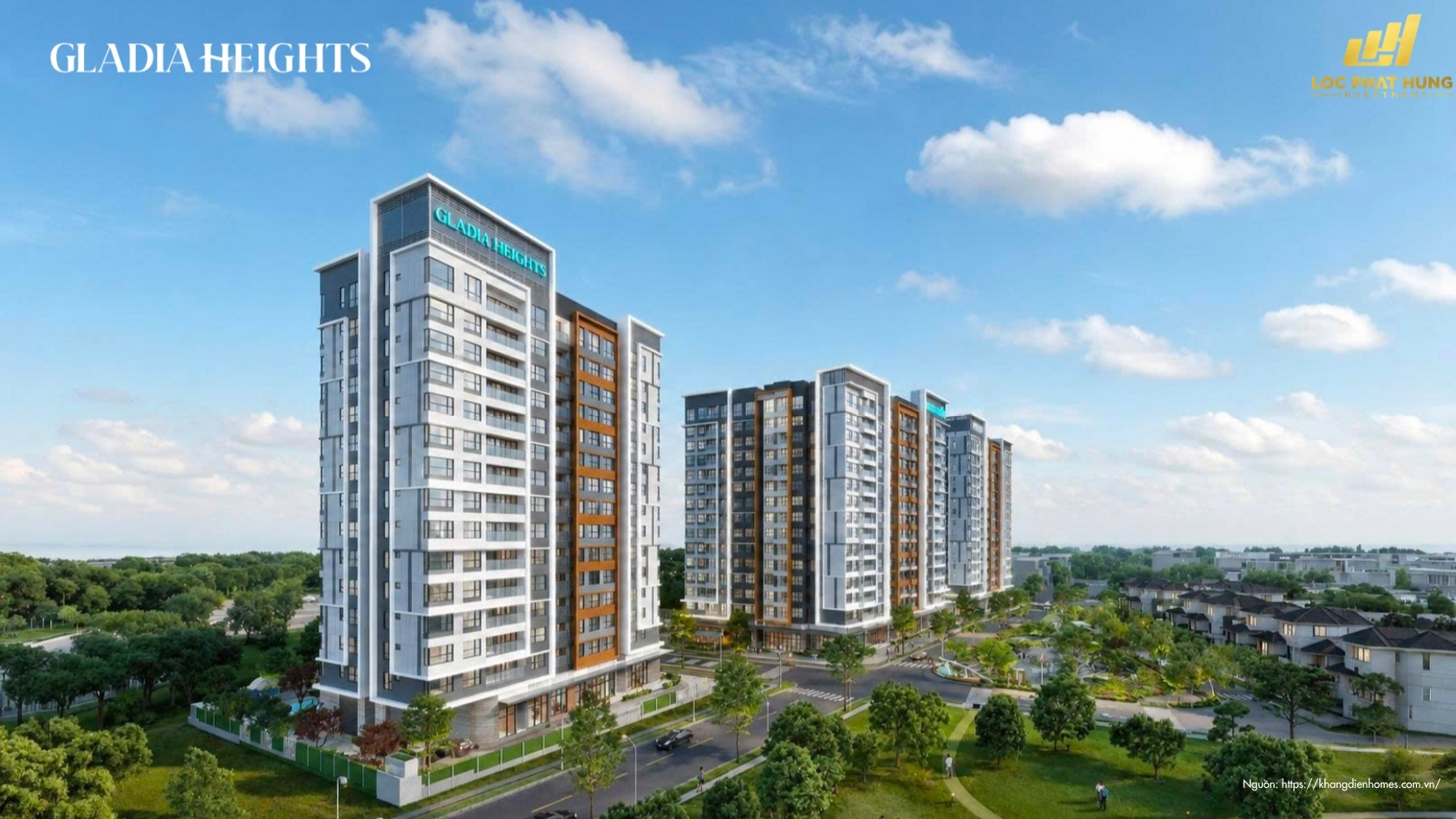 Phối Cảnh Tổng Thể Dự án Căn Hộ Chung Cư Gladia Heights Phường Bình Trưng