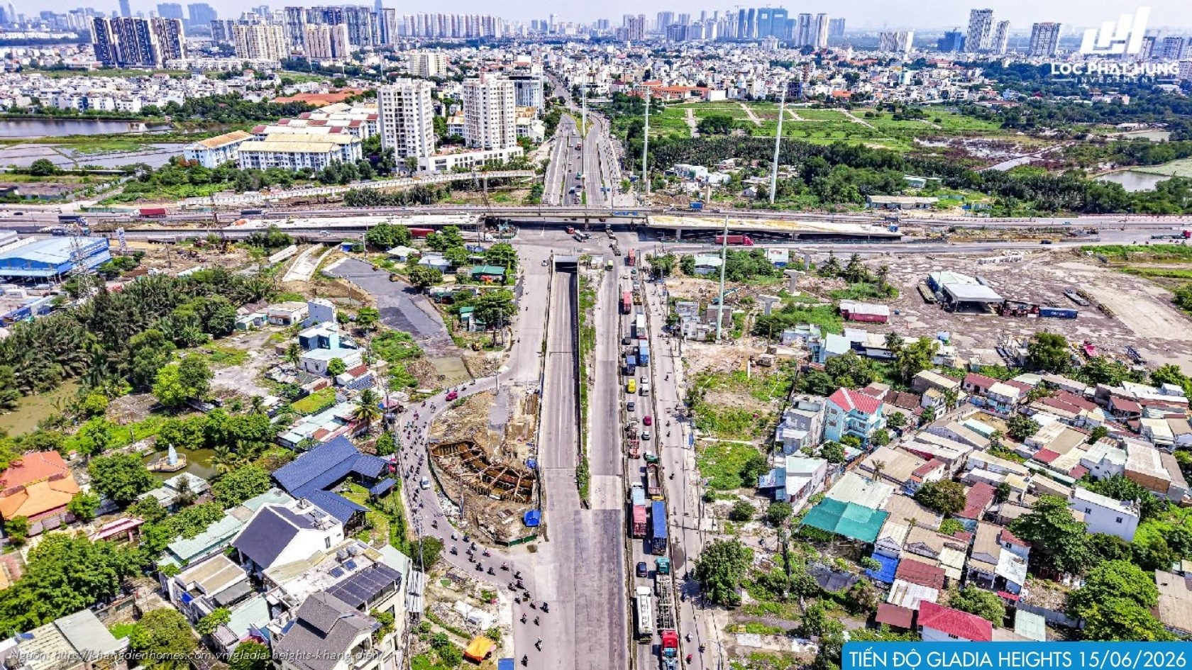 Tiến độ Xây Dựng 15.06.2026 Dự án Căn Hộ Gladia Heights Phường Bình Trưng 