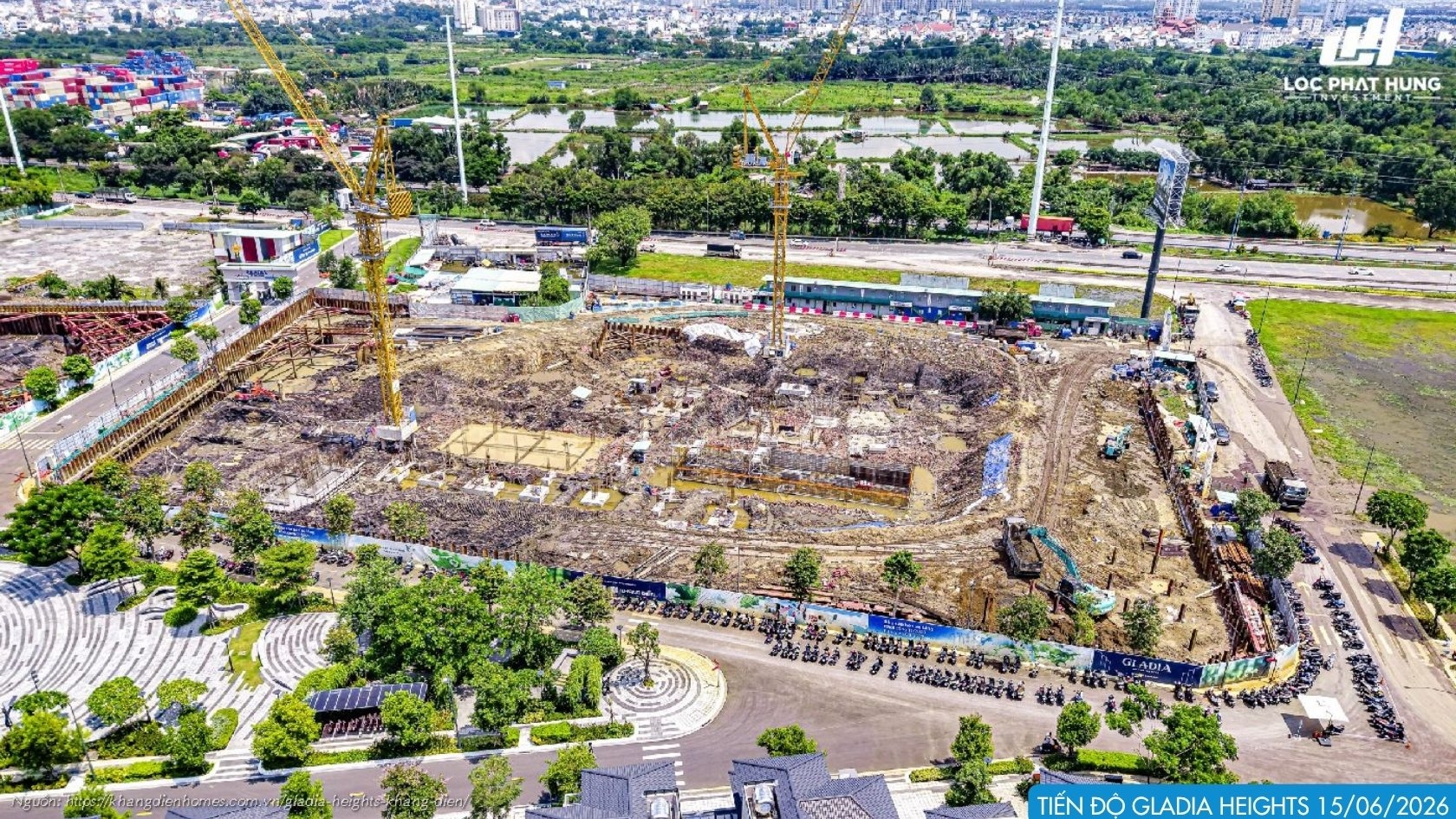 Tiến độ Xây Dựng 15.06.2026 Dự án Căn Hộ Gladia Heights Phường Bình Trưng 
