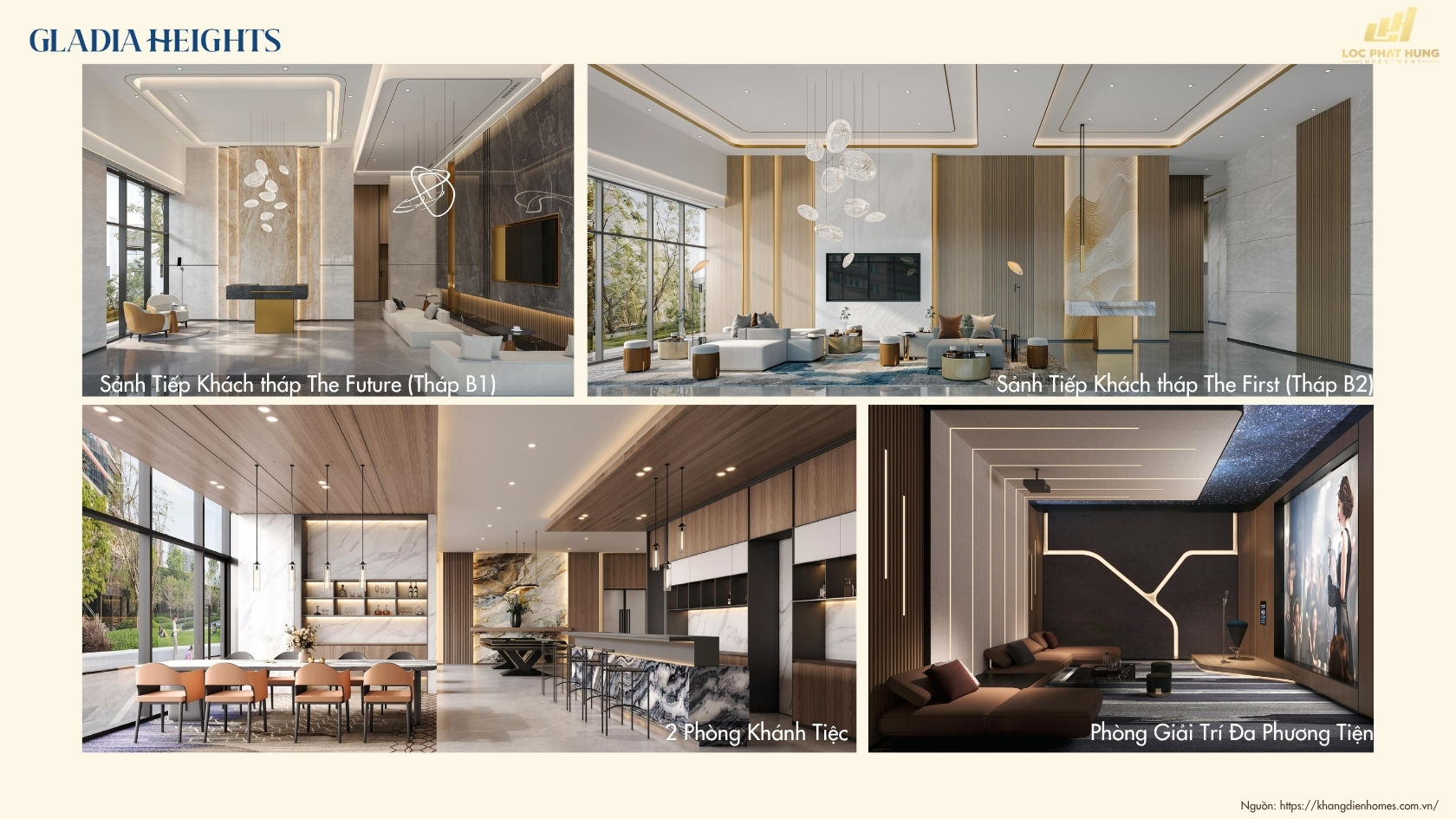 Tiện Ích Nội Khu Căn Hộ Chung Cư Gladia Heights